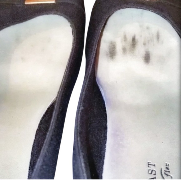 JASMINE EAST Square Closed Toe Dress Shoes Pumps w/ 3” Heel in BLK Size 8M - Picture 5 of 5